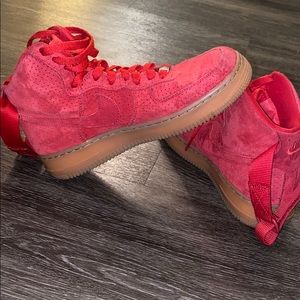 Air Force 1 Red & Tan sz 7.5